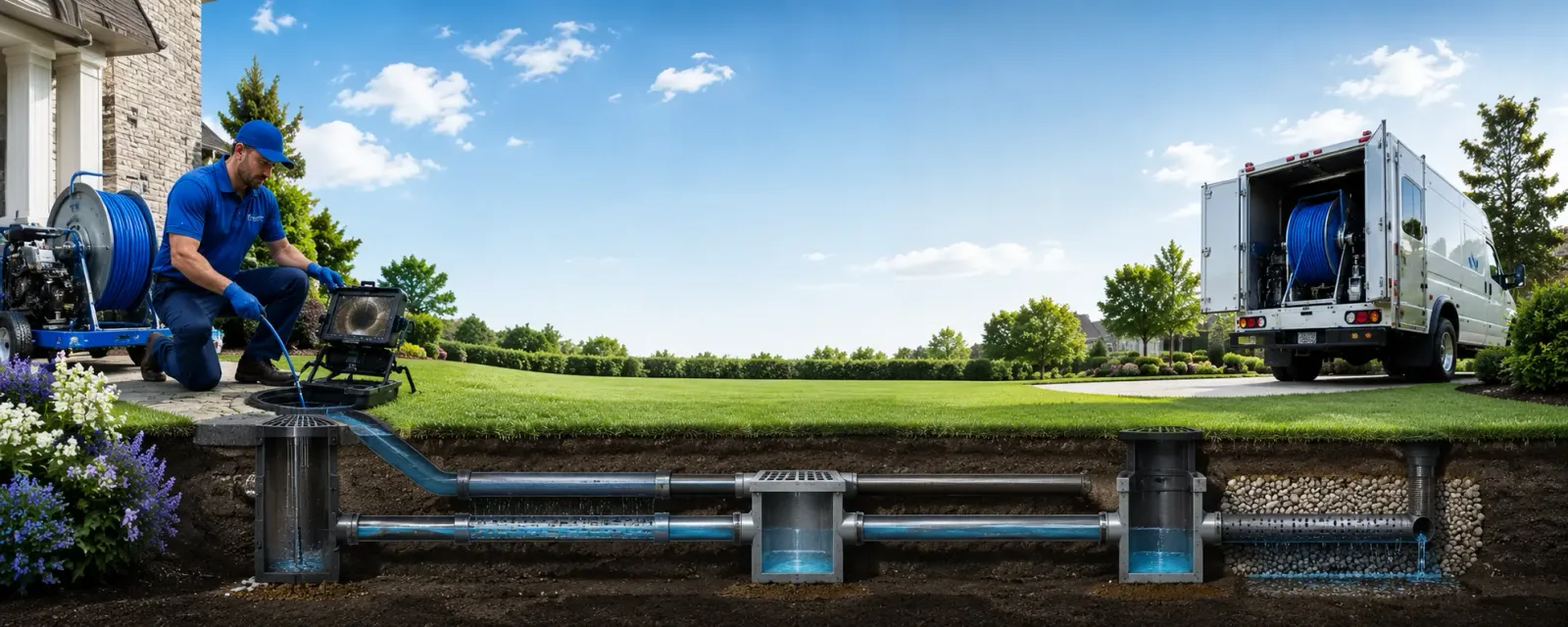 Outdoor drain cleaning information for Hawkeye, IA